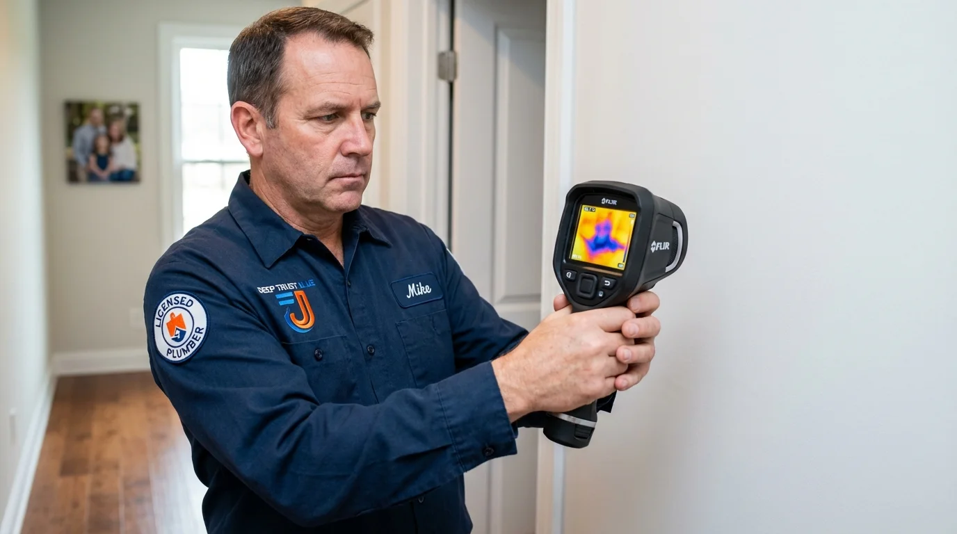 Thermal imaging leak detection by Johns Plumbing LLC in De Leon